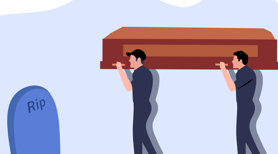 funeral, coffin, carry, people, cartoon, ceremony, religion, tombstone, graveyard, cemetery, grave, farewell, sorrow, dead, design